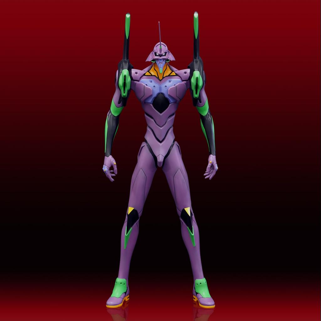 Evangelion Unit 01 Mega Soft Vinyl Kit Reprint Soft Vinyl Unpainted Assembly Kit Non-Scale