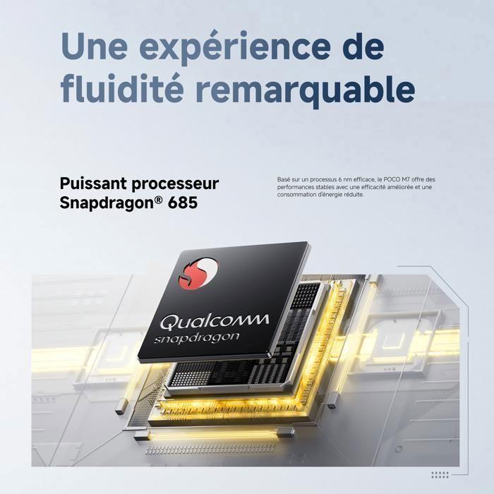 Смартфон - XIAOMI - POCO M7 - 6 ГБ ОЗУ - 128 ГБ Память - Аккумулятор 7000 мАч