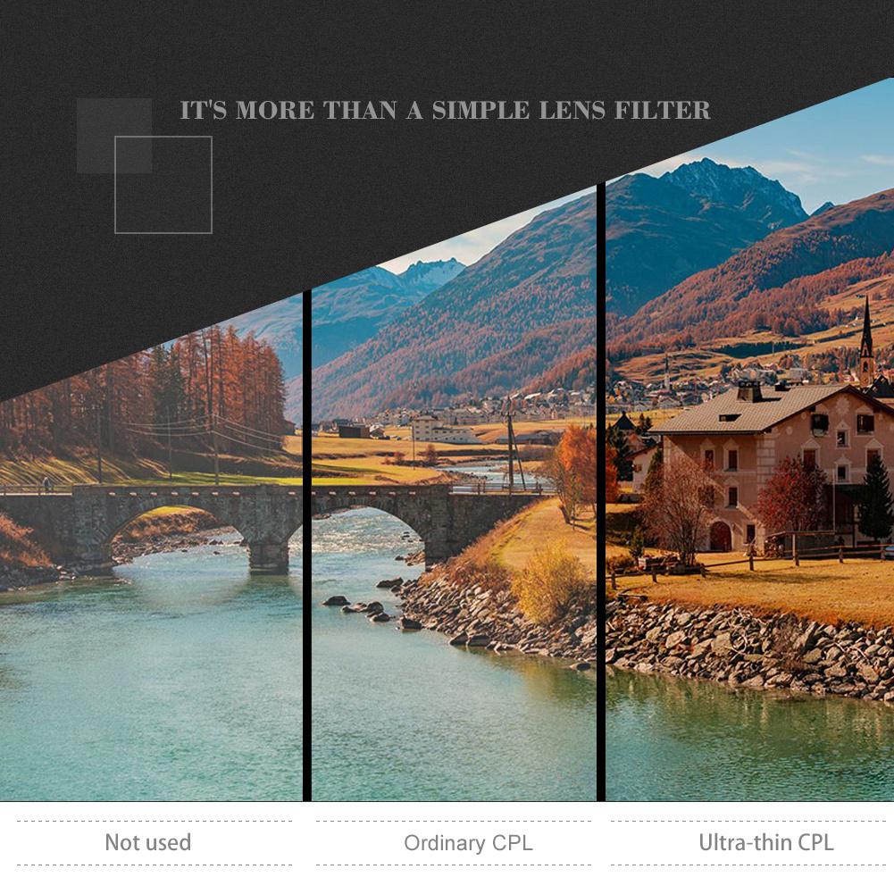 67mm UV CPL FLD Lens Filter Kit with Pouch Lens Cap Hood Photography Accessory