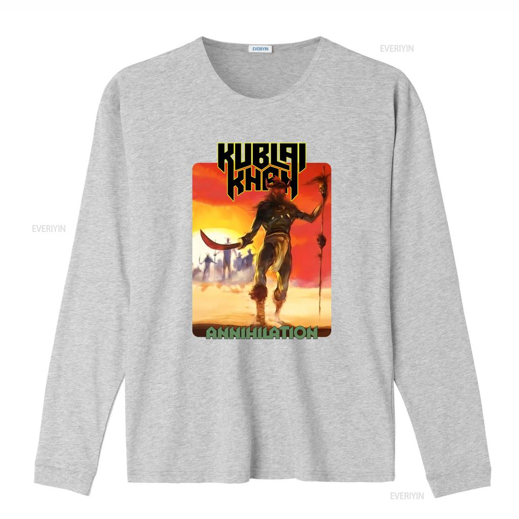 KUBLAI KHAN Annihilation T shirt Perfect for Metal Music Fans vintage Washed Breathable designer clothes Stylish fashion