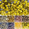 Yellow Series Glass Hot Drill, Hot Melt Adhesive Bottom Crystal Imitation Austrian Hot Drill Diy Clothing Rhinestone Decoration
