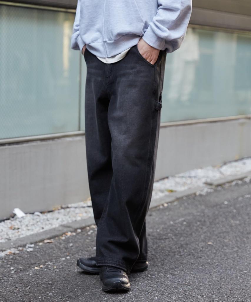 WEGO Easy Painter Деним Деним Размер Деним Черный Соната Мужские Брюки, Брюки, Брюки широкие, Низ, Джинсы, Уличная мода, Повседневный, Подарок, Весна, Лето,