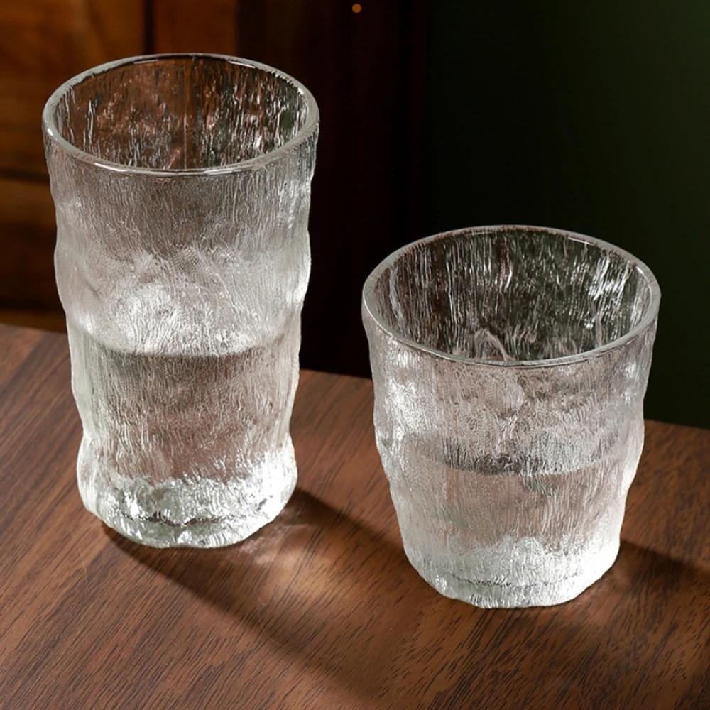 Прозрачный стакан для напитков Glacier Glass с цветовым градиентом, стакан для виски, пива, крепких напитков, термостойкая, стильная посуда для воды, сока