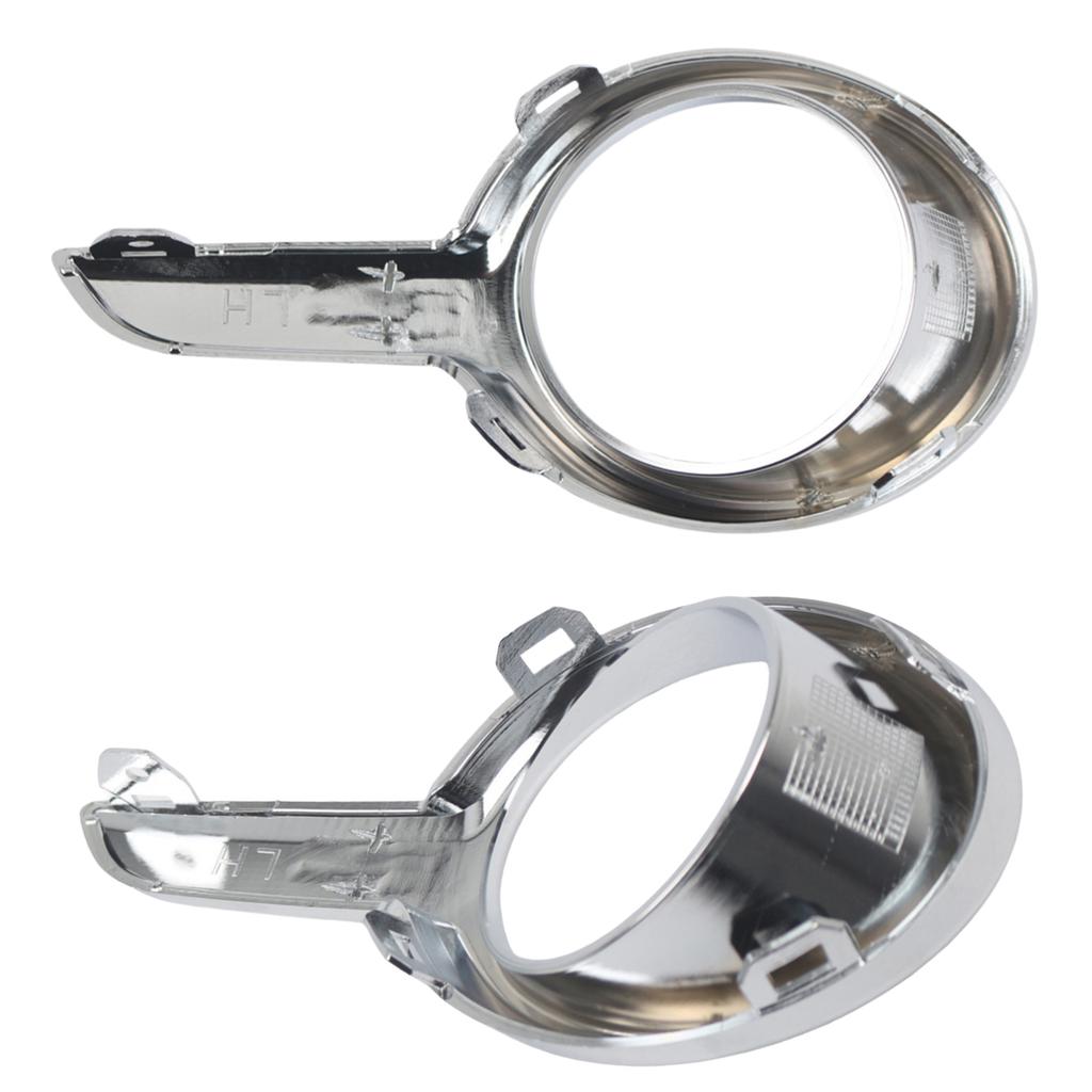 Foglights Foglamp Trim Cap Easy To Install Fog Lamp Decorative Trim Fog Light Bezel for Peugeot 208 Pre-Facelift 2012-2015