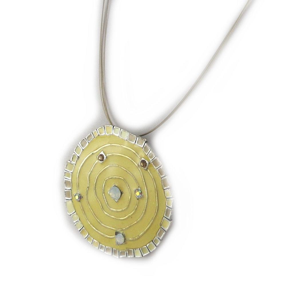 Les Trésors De Lily [E0388] - Дизайнерское колье «Гауди» бежевого цвета