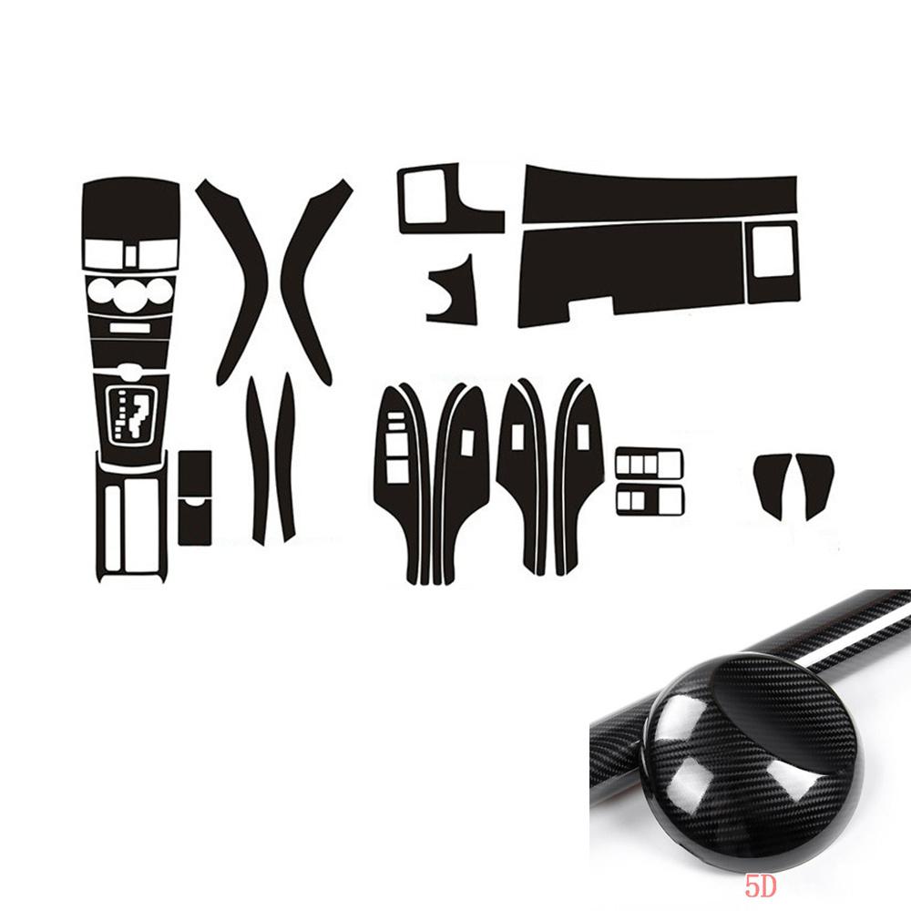 Наклейка с видом 5D углеродного волокна Накладка на отделку центральной консоли автомобиля для Toyota Corolla 2007-2013