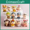 Crayon Shin Chan 12 Zodiac Animal Pvc Collectible Figures For Desk And Car Decor