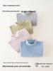 Cozy Sprout Kids' Semi-High Neck Cotton Base Layer for Autumn/Winter