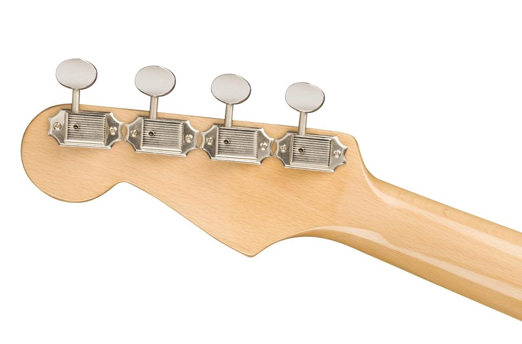 Fender Fullerton Walnut Tortoiseshell with Soft Case Jazzmaster® Ukulele, Fingerboard, Pickguard, 3-Color Sunburst,