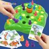 Kids Board Game 2-4 Players Funny Bunny Rabbit Trap Game Toy Rabbit Cross Country Race