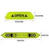 4PCS Reflective Car Door Sticker Safety Opening Warning Reflector Tape Decal Car Accessories Exterior Interior Reflector Sticker