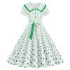 Plaid Vintage Office Summer Dresses Women 2026 Fashion Short Sleeve Retro 1950s 60s Swing Rockabilly Party Dress A-Line Vestidos
