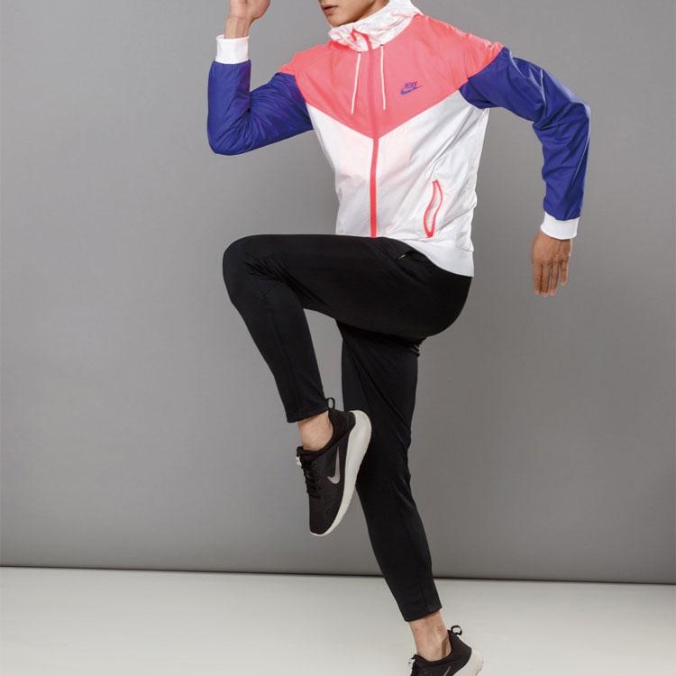 Nike Спортивная куртка Windrunner — Мужские куртки с цветными блоками Синий Белый Оранжевый 727325-104