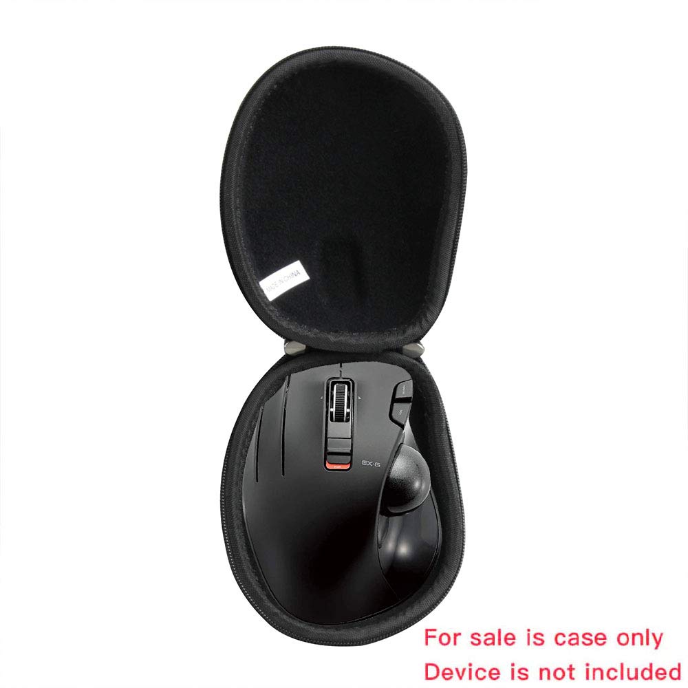 Hermitshell Hard Travel Case for ELECOM Wireless Easy Thumb Control Trackball Mouse for ELECOM Left-Handed 2.4GHz (Case M-XT4DRBK)