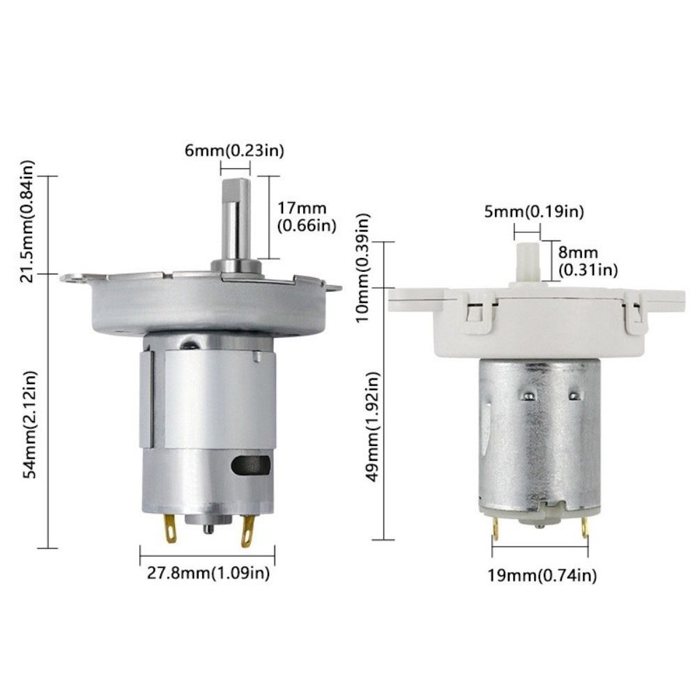 JS50/280 Type Micro Reduction Motor Compact Size Efficient Performance DC Geared Motor Slow Speed Deceleration Gear Motor