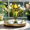 2D Flat, 1pc Round Tacos Cactus Aluminum Hanging Sign, Vintage Mexican Fiesta Desert Mountain Design, Retro Colorful Metal Wall Decor, Perfect for