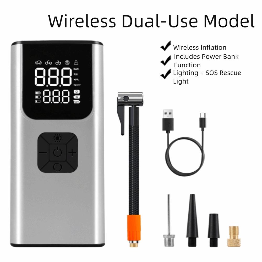 150PSI Car Inflator Compressor Pump LED Lamp Portable Air Compressor  For Car Motorcycle