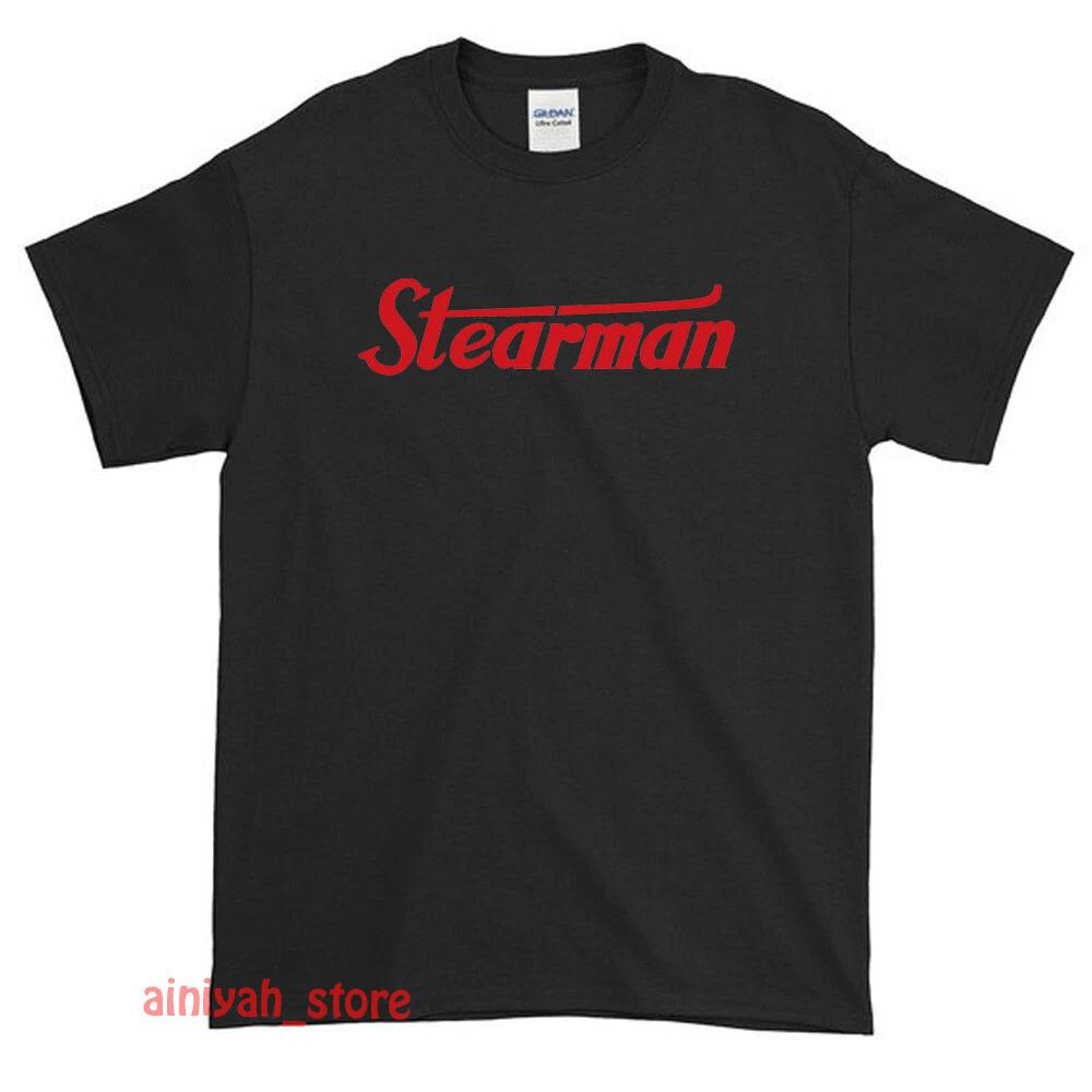 New Stearman Logo Men's Funny T shirt USA Size S-XXL