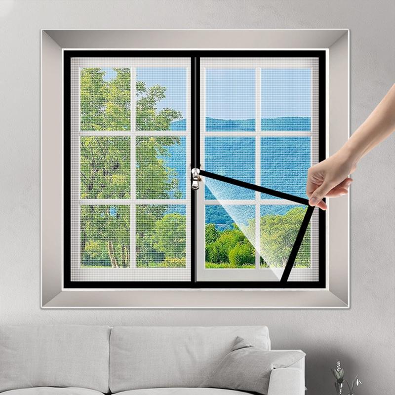 Антимоскитное окно, молния, самоклеящаяся оконная сетка, москитная сетка, невидимая, антимоскитная