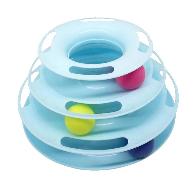 Новые 3/4 уровня, игрушечная башня для кошек, треки, игрушки для кошек, интерактивная тренировка интеллекта кошек, развлекательная тарелка, башня, товары для животных, туннель для кошек