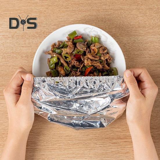 Изоляционная крышка из алюминиевой фольги, термостойкие пищевые покрытия для кухни, эластичные пакеты для сохранения свежести, крышки из алюминиевой фольги для хранения продуктов