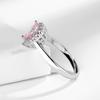 Valentine's Day Gift Red Heart 925 Sterling Silver Elegance Ring For Women Jewelry Rings For Wedding Party