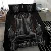 Комплект постельного белья с пододеяльником "Рыцарь-череп" King Size Ужасающий комплект постельного белья "Скелет" Покрывало-одеяло "День Мертвых" Для Мальчиков Мужчин Подарки