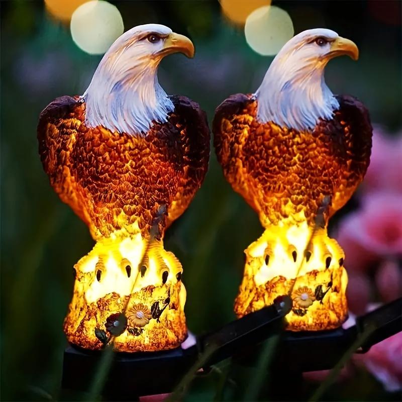 1 шт. светодиодный садовый светильник Eagle на солнечной батарее, декор для наружного освещения из смолы, газонные светильники для двора и сада, праздничное ландшафтное украшение