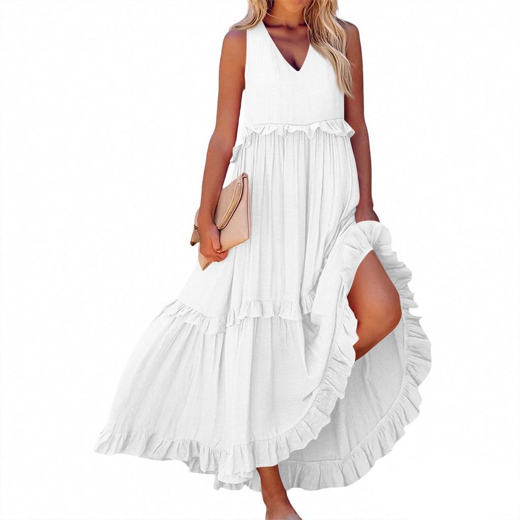 Women's Summer Long Dress Big Swing Beach Dress
