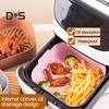 Reusable Air Fryers Basket Evenly Heated Useful with Dual Handle Air Frying Pot Liner Tray