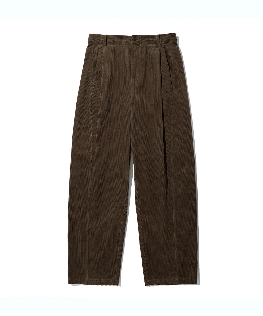 DTHIRTYONE Curved Corduroy Pants_Brown