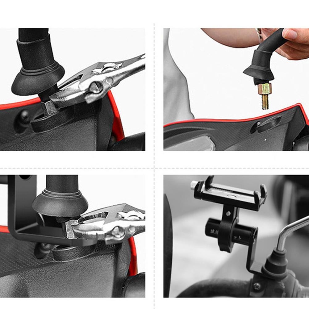 Electric Bike Rearview Mirror Extension Mount Bracket Holder for Mobile Phone Motorcycle Handlebar Mount Stand