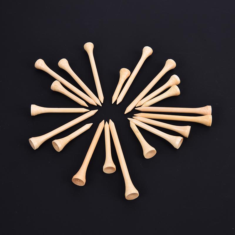100Pcs/Set Golf Tees Bamboo Tee Golf Balls Holder 4 Size Stronger Than Wood Tees