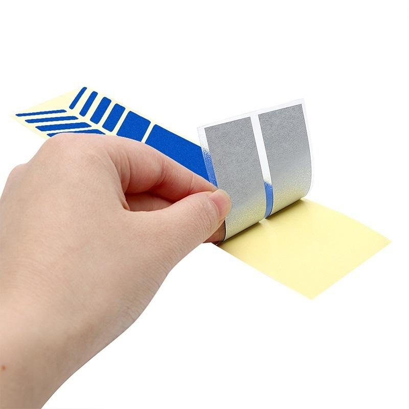 1 пара 5D наклеек на зеркало заднего вида, боковая наклейка на зеркало заднего вида из ПЭТ, предупреждающая полоса, предупреждающая о безопасности, аксессуары для автомобиля из углеродного волокна, наклейка на автомобиль