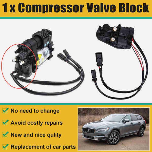 Volvo S90 Air Suspension Compressor Pump Repair Kit Valve