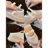 Ruth's Same Hand-woven Thick-soled Heightened Bag Head Soft-soled Cool Slippers for Women's 2025 Summer New Mary Jane Single Shoes