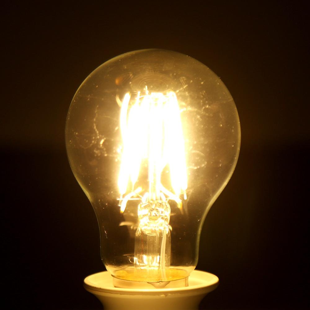2 Pack A60 LED Filament Bulbs E27 Filament Light Bulbs Vintage LED Light Bulbs Indoor