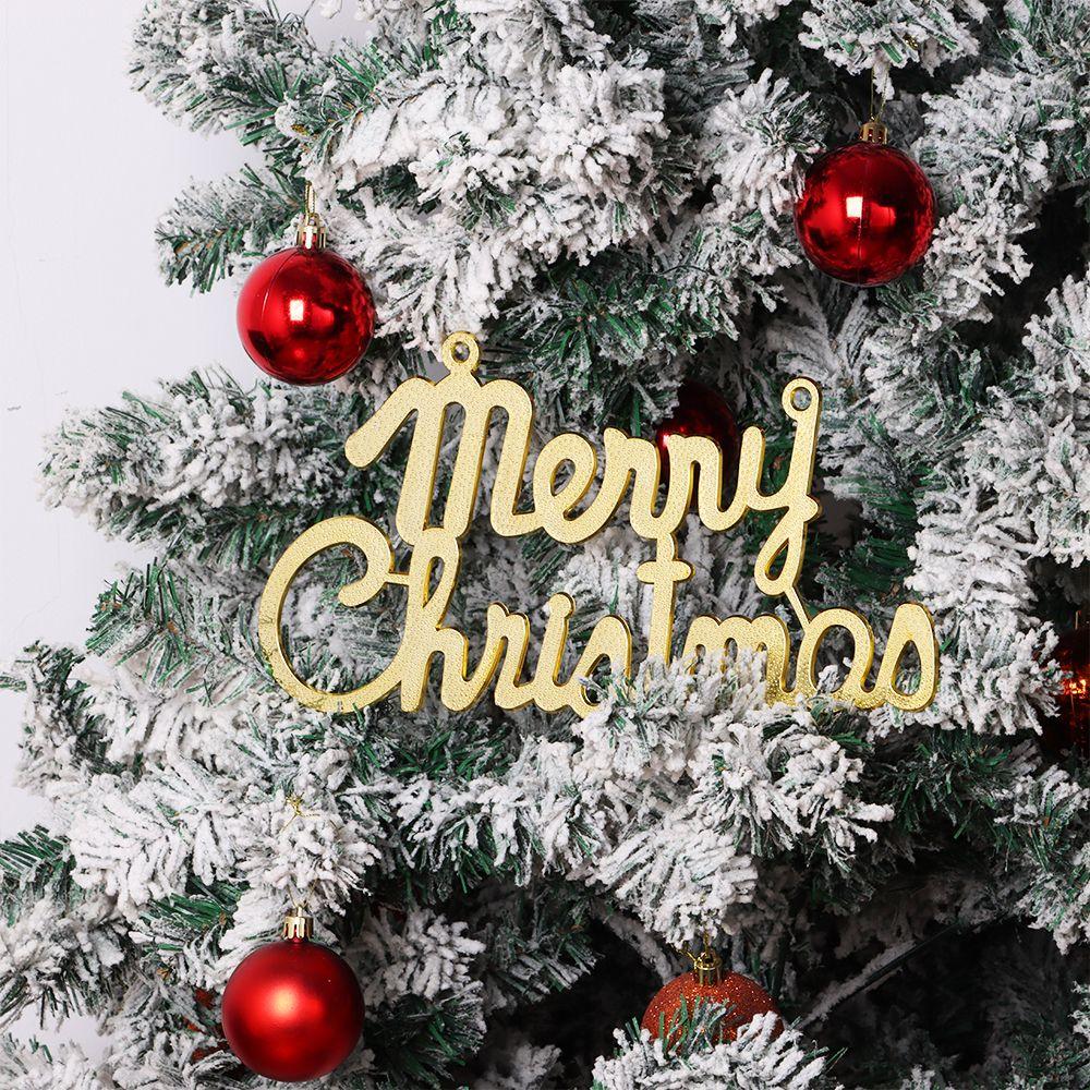 Creative DIY Party Supplies Merry Christmas Pendant Xmas Tree Decor English Letter Hanging Ornament