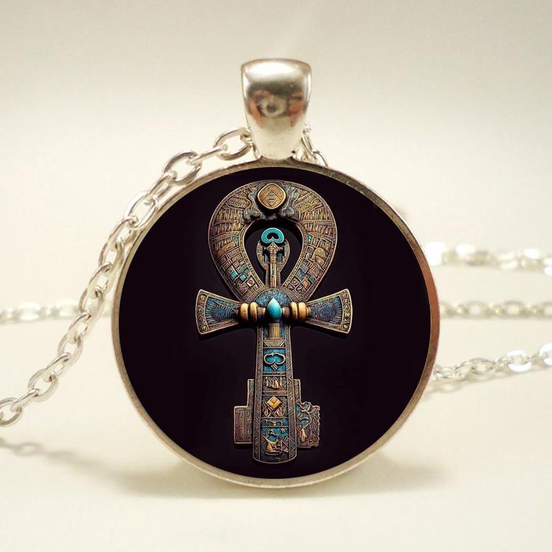 Египетская богиня Исида колье ожерелье Древний Египет Бог воротник ожерелья для женщин и мужчин модные шейные воротники серебряная цепочка