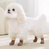 4pcs/set Elastic Puppy Warm Socks Cartoon Pattern Dog Paw Protectors Pet Footwear  Autumn Winter