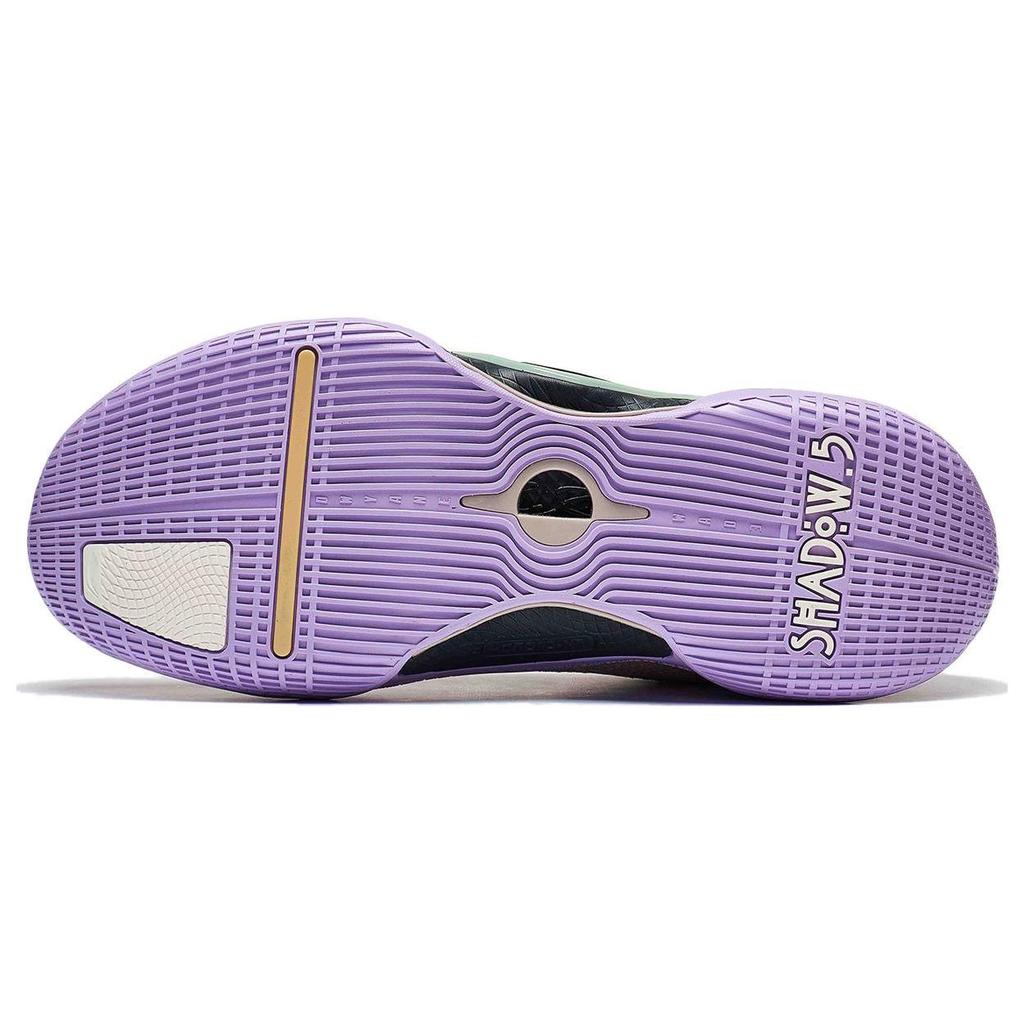 Li Ning Wade Shadow 5 Амортизирующие Нескользящие Низкие Баскетбольные Кроссовки Мужские Umber White ABPT053-8