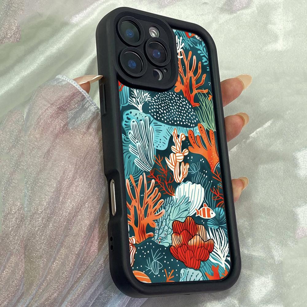 JT536 Чехол Reef Panel для iPhone 17 16 15 14 13 12 Pro Max, Samsung S26 S25 Ultra A17 A07 A56 A16 A25 A35 A55 A06, Xiaomi 15T, Redmi 15c 14C