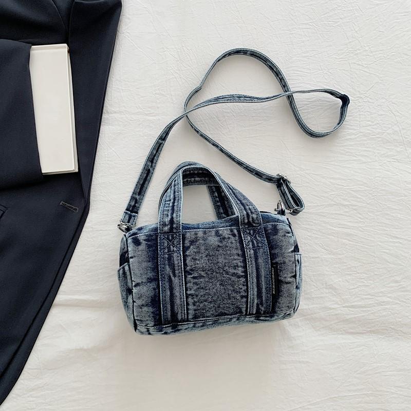 Джинсовая сумка Женская сумка через плечо Сумка для мамы Большая вместимость Сумка кроссбоди