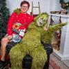 2025 Halloween Grinch Costume with Furry Pants Christmas Role Play Suit Funny Cosplay Outfit