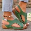 2025 New Plus Size Women's Fish Mouth Flat Sandals Comfortable & Casual Summer Slip-On Open Toe Wide Fit Shoes