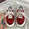 Popular Spring and Summer Retro Red Board Shoes Women's Versatile Casual Canvas Shoes Hong Kong Style Niche Design Chic Little White Shoes