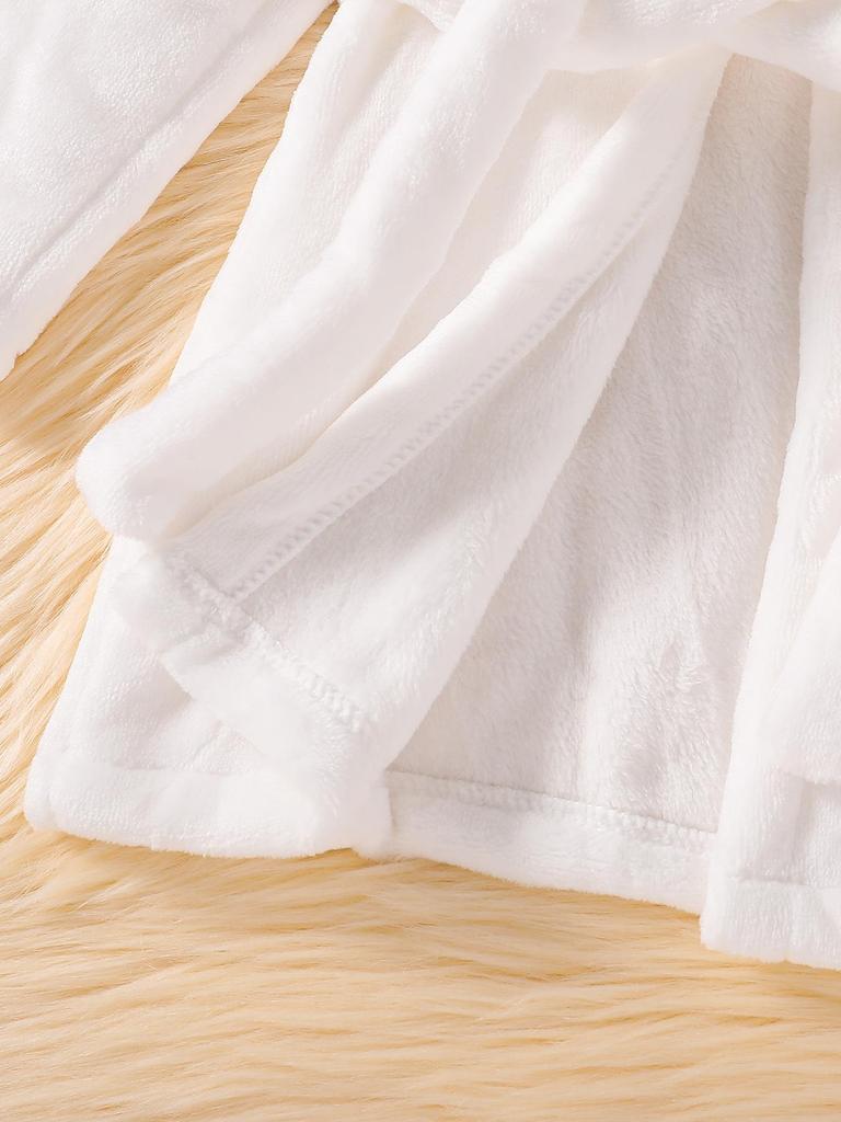 Детский утолщенный халат из кораллового флиса – Фланелевый халат для мальчиков и девочек, размеры от младенческого до среднего, подходит для всех сезонов