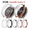 Plating TPU Full Case Cover for Amazfit Active2 Smart Watch Strap Protective Soft Bumper Shell Huami Accessoriess