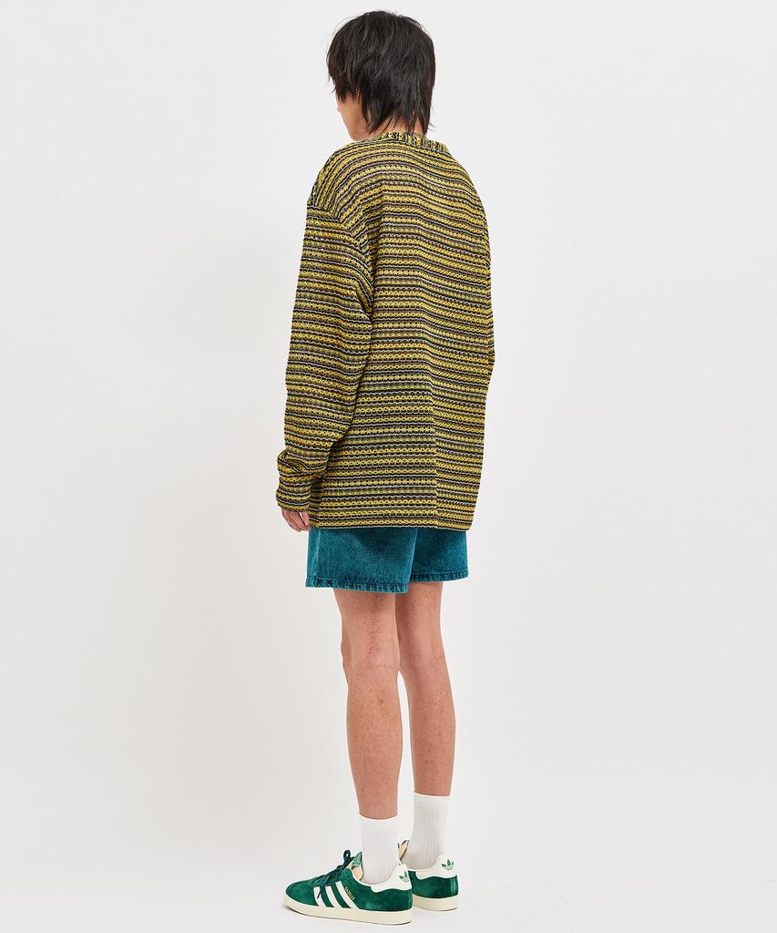 C WEAR BY THE GENIUS Прозрачный вязаный пуловер для творчества Желтый