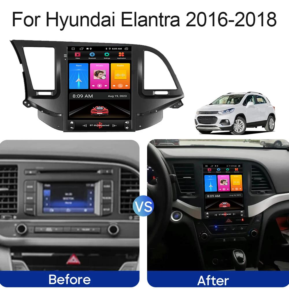 9,7 дюйма для Hyundai Elantra 2016-2018 автомобильное радио Android Auto GPS навигация мультимедийный плеер видеовыход 5G WIFI 2din DVD